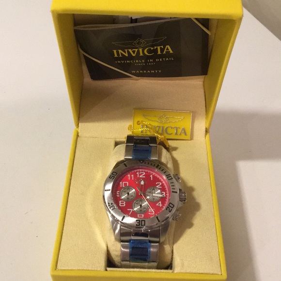 invicta red watch